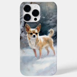 Chihuahua lässt es Weihnachten schnee Case-Mate iPhone 14 Pro Max Hülle