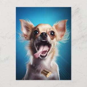Chihuahua-Leckerei Postkarte