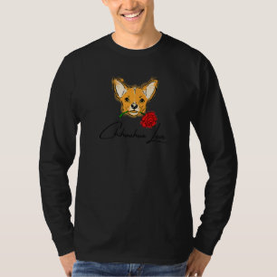 Chihuahua-Liebe mit Niedlichem Welpengesicht für C T-Shirt