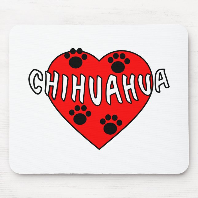 Chihuahua-Liebe Mousepad (Vorne)