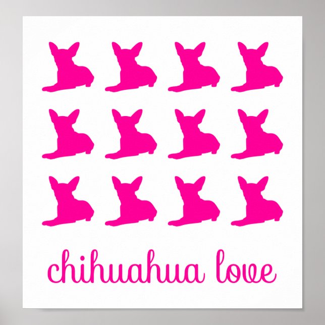 Chihuahua-Liebe Poster (Vorne)