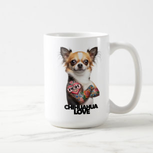 CHIHUAHUA LIEBE Tattoo Künstler Mutter tätowieren Kaffeetasse