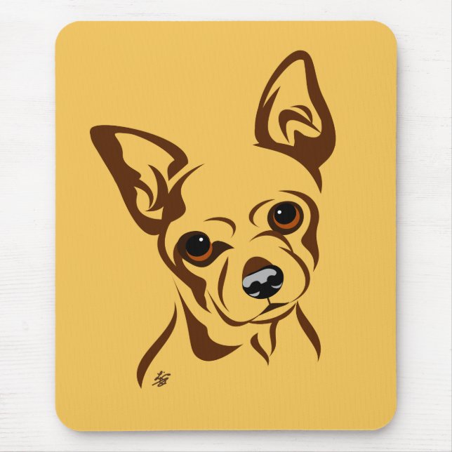 Chihuahua-Liebhaber Mousepads (Vorne)