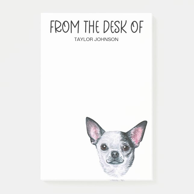 Chihuahua-Liebhaber Post-it Klebezettel (Vorderseite)