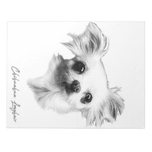 Chihuahua longhair dog_Dog Lover Notizblock