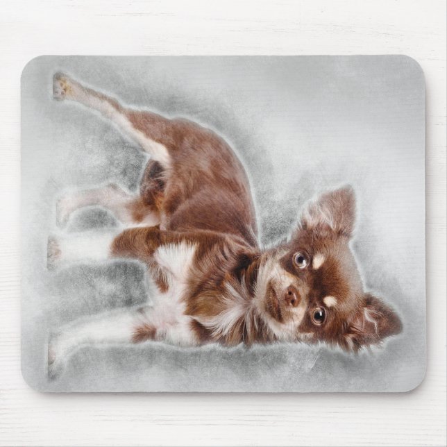 Chihuahua looking at camer_Dog Lover Mousepad (Vorne)
