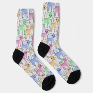 Chihuahua Lover farbenfroh Socken
