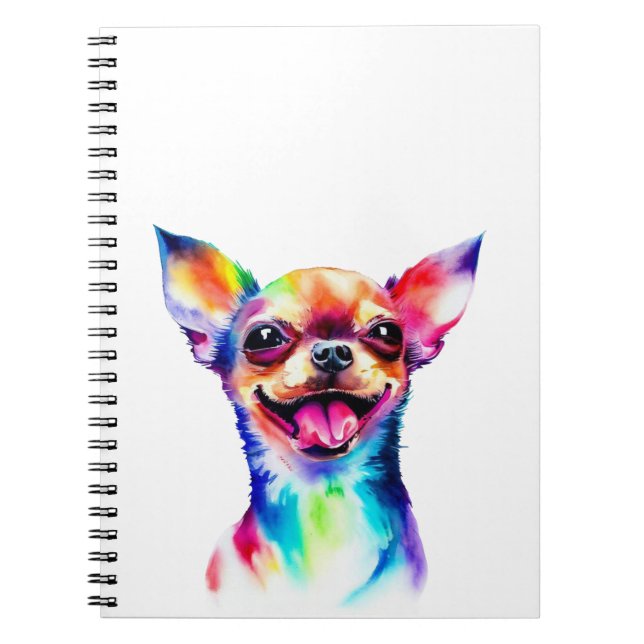 Chihuahua Lover | Farbenfrohe Chihuahua Dog Art Notizblock (Vorderseite)