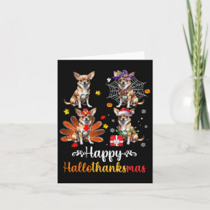 Chihuahua Lover Halloween Weihnachtsfest Hallotha Karte