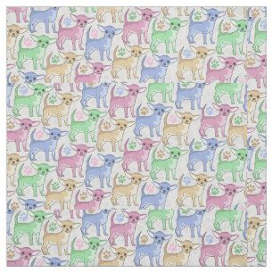 Chihuahua-Lover-Muster Stoff