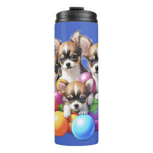 Chihuahua lustige Welpen Thermosbecher