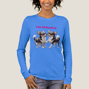 Chihuahua lustige Welpen Tri-Blend Shirt