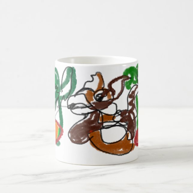 Chihuahua macht Spaß Kaffeetasse (Mittel)