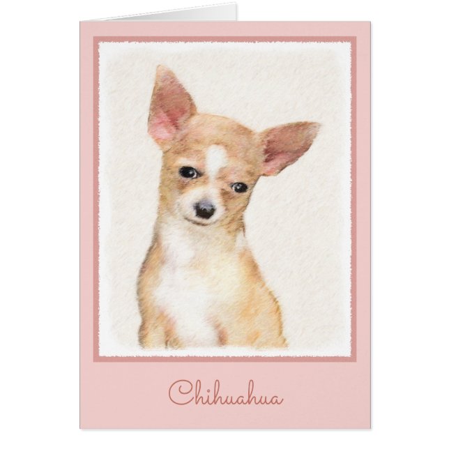 Chihuahua-Malerei - Niedliche Original-Hundkunst (Vorne)