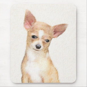 Chihuahua-Malerei - Niedliche Original-Hundkunst Mousepad