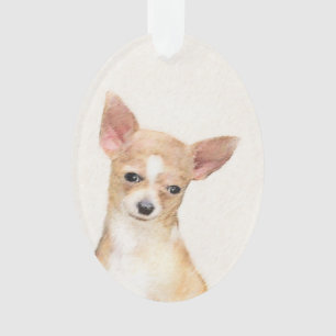 Chihuahua-Malerei - Niedliche Original-Hundkunst Ornament
