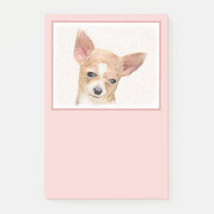 Chihuahua-Malerei - Niedliche Original-Hundkunst Post-it Klebezettel
