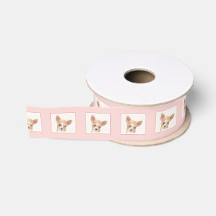 Chihuahua-Malerei - Niedliche Original-Hundkunst Ripsband