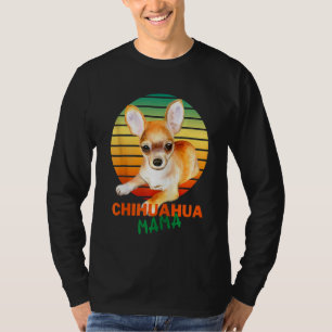 Chihuahua Mama auf Vintage Chihuahua-Liebhaber T-Shirt