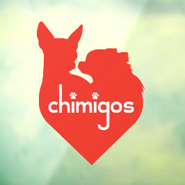 Chihuahua Mama Liebe Herz Chimigos Logo Car Fensteraufkleber