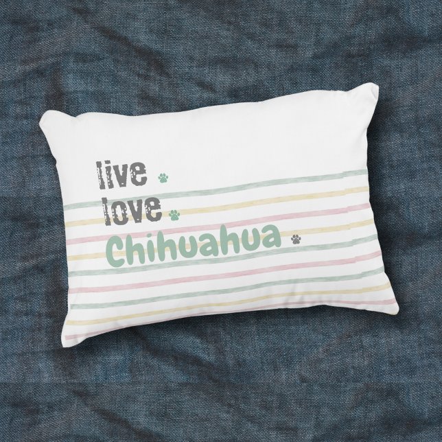 Chihuahua Mama Live Liebe Akzent Pillow Dekokissen (Chihuahua lovers, this throw pillow is perfect to show off your favorite pup!)