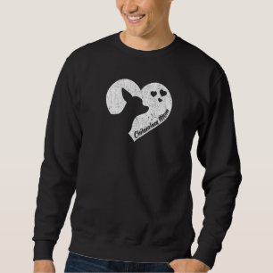 Chihuahua Mama Mama Hund Valentinstag Muttertag Er Sweatshirt