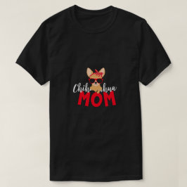 Chihuahua-Mama mit Sonnenbrille und Bandana T-Shirt