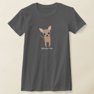 Chihuahua Mama Personalisierte Hunde Mama  T-Shirt