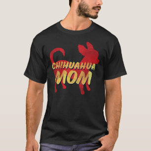 Chihuahua Mama Retro Distressed Style T-Shirt