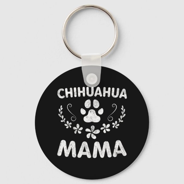Chihuahua Mama Schlüsselanhänger (Vorderseite)