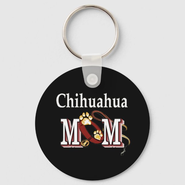 Chihuahua-Mama-Schlüsselanhänger Schlüsselanhänger (Vorderseite)