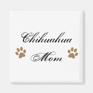 Chihuahua-Mama-Script mit Pawprints Magnet