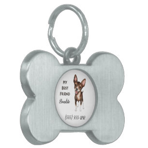 Chihuahua mein bester Freund Custom Dog Knochen Na Tiermarke