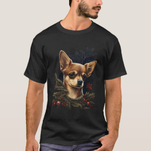 Chihuahua Merry Christmas X-Mas Tree Niedlich Dog  T-Shirt