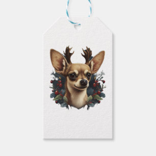Chihuahua Merry Christmas X-Mas Tree Niedlich Geschenkanhänger
