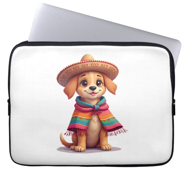 Chihuahua  Mexico  Cinco de Mayo  Funny Dog  (1) Laptopschutzhülle (Vorderseite)