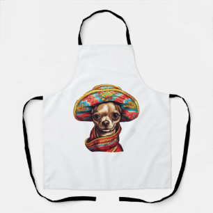 Chihuahua Mexico Cinco de Mayo Funny Dog Schürze