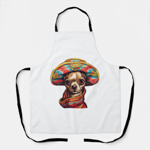 Chihuahua Mexico Cinco de Mayo Funny Dog Schürze