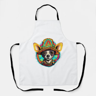 Chihuahua Mexico Cinco de Mayo Funny Dog Schürze