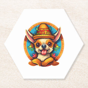 Chihuahua Mexico Cinco de Mayo Funny Dog Untersetzer