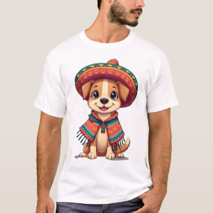 Chihuahua Mexiko Cinco de Mayo Lustiger Hund (3) T-Shirt