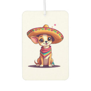 Chihuahua Mexiko Cinco de Mayo Lustiger Hund Autolufterfrischer