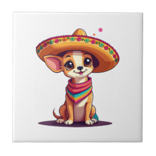 Chihuahua  Mexiko  Cinco de Mayo  Lustiger Hund    Fliese