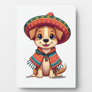 Chihuahua Mexiko Cinco de Mayo Lustiger Hund ( Fotoplatte