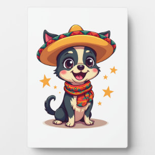 Chihuahua Mexiko Cinco de Mayo Lustiger Hund Kopie Fotoplatte