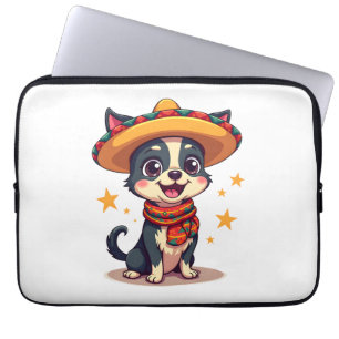 Chihuahua Mexiko Cinco de Mayo Lustiger Hund Kopie Laptopschutzhülle