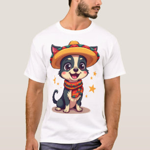 Chihuahua Mexiko Cinco de Mayo Lustiger Hund Kopie T-Shirt