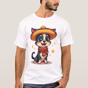 Chihuahua Mexiko Cinco de Mayo Lustiger Hund Kopie T-Shirt
