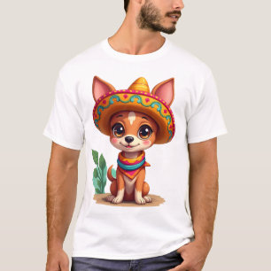Chihuahua  Mexiko  Cinco de Mayo  Lustiger Hund    T-Shirt