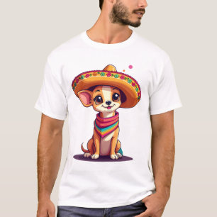 Chihuahua  Mexiko  Cinco de Mayo  Lustiger Hund    T-Shirt